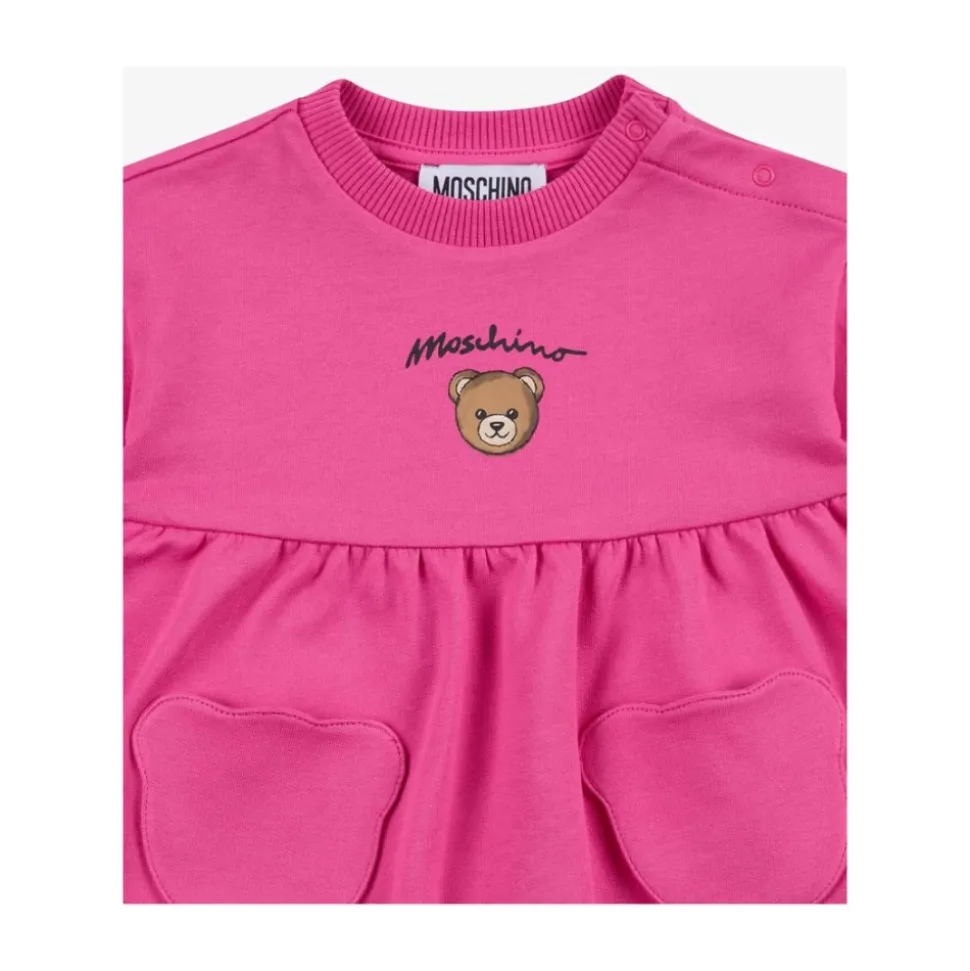 Teddy Bear bomulls-sweatshirtkjole