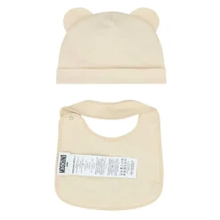 Teddy Bear Logo Hatt og Smekkesett