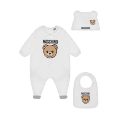 Teddy Bear Plysj Onesie, Lue og Smekkesett