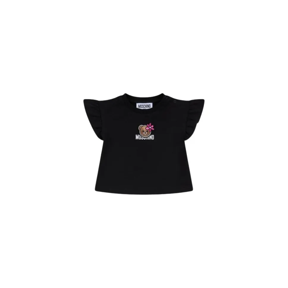 Teddy Bear T-skjorte i bomullsjersey