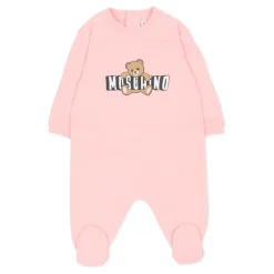 Teddybjørn Bomulls Romper, Lue og Smekkesett