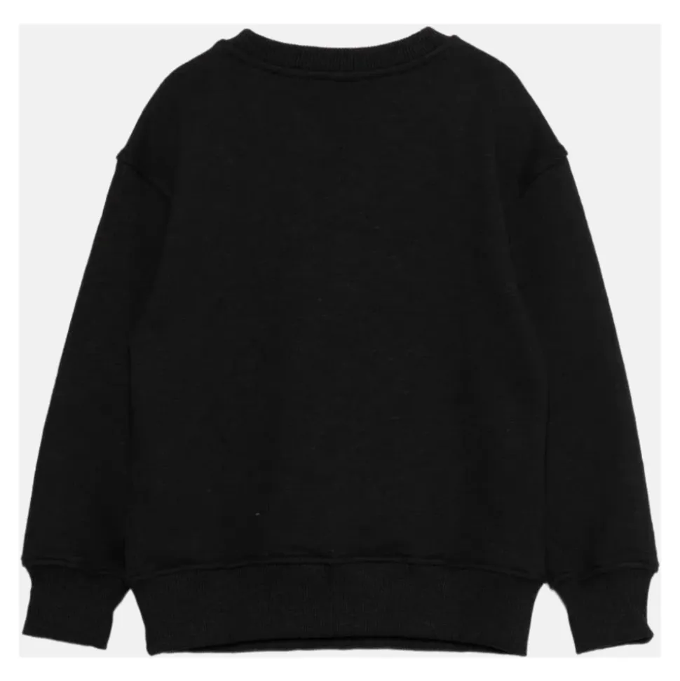 Teddy-motif Crew-neck Sweatshirt