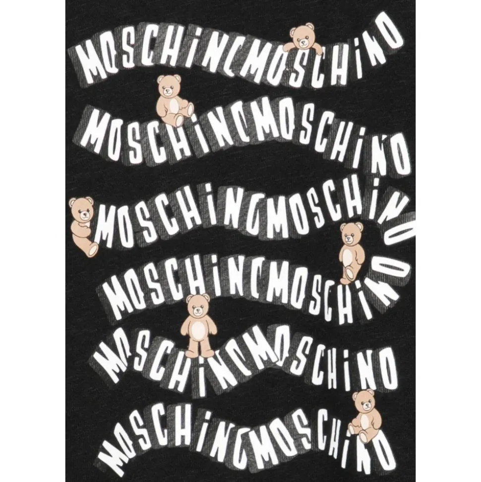 Teddy-motif Crew-neck Sweatshirt
