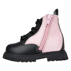 Teddy-patch Lace-up Boots