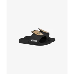 Teddy Patch Pool Slides