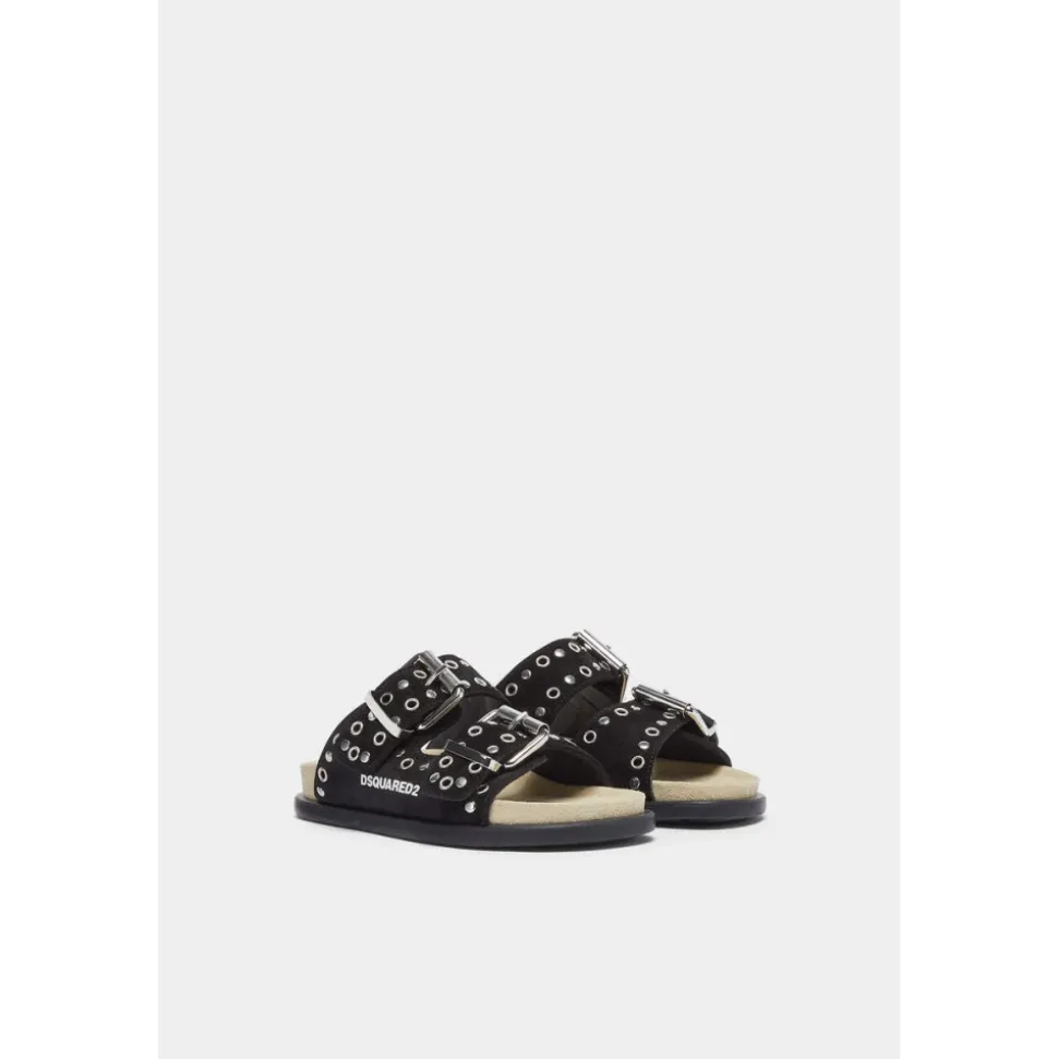 Trendy barnesandaler i svart