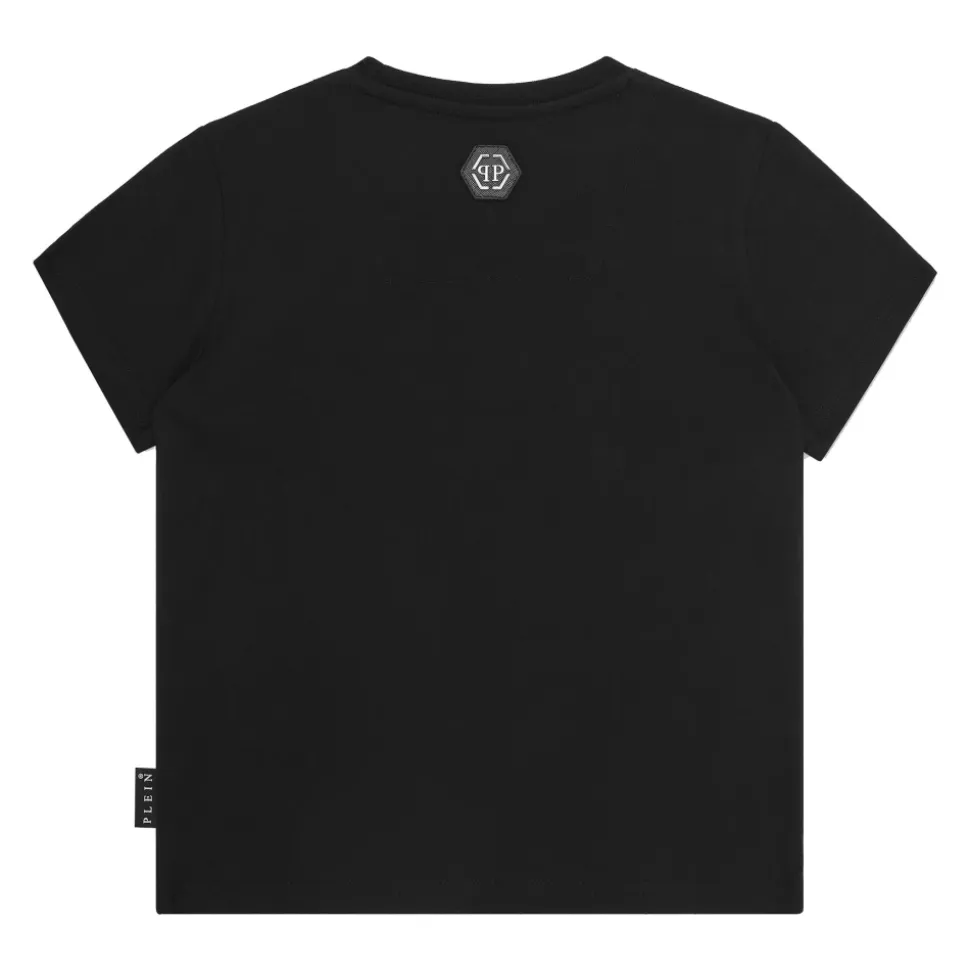 T-shirt Rund Hals SS Strass Monogram