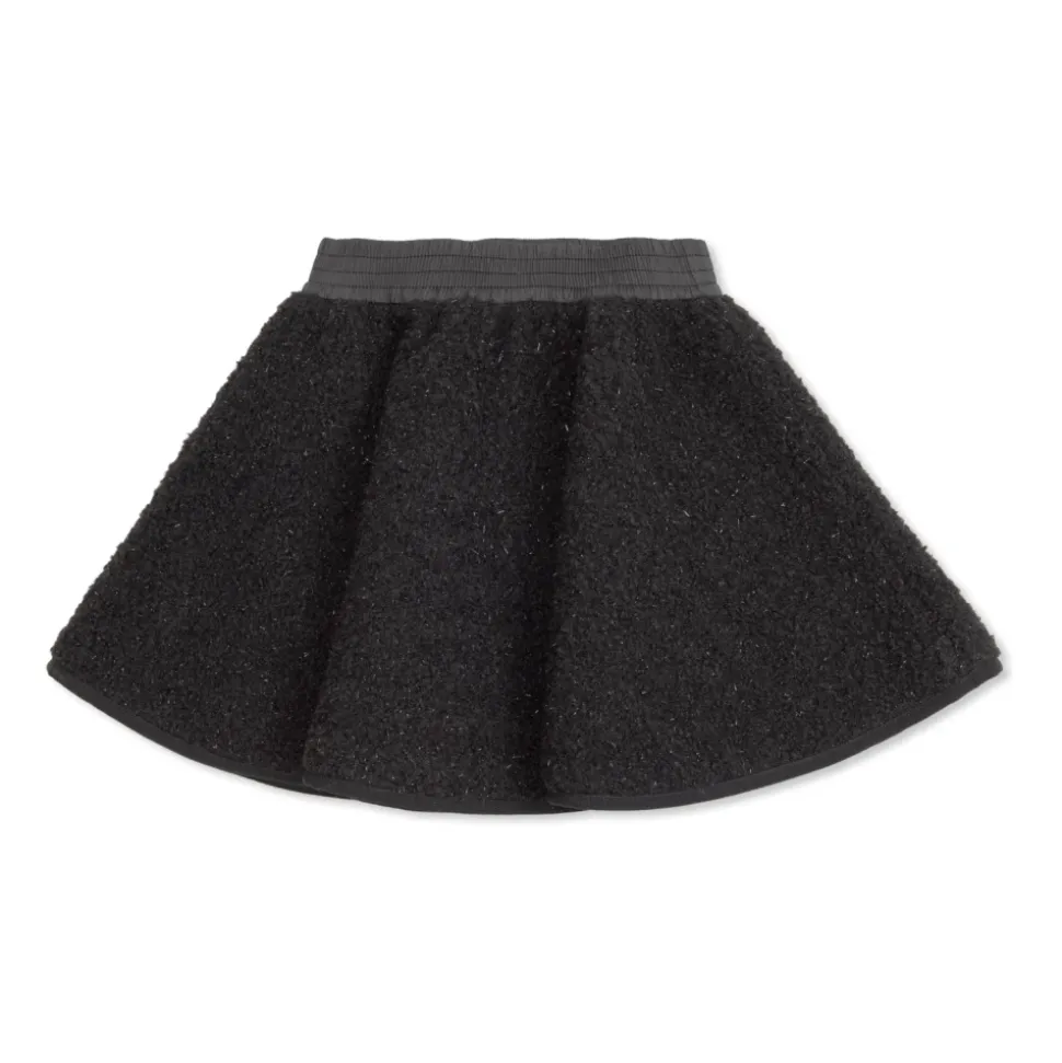 Tweedskjørt med lurex-tråd