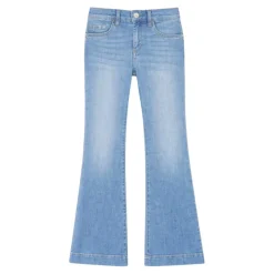 Utsvingte jeans med rhinestones