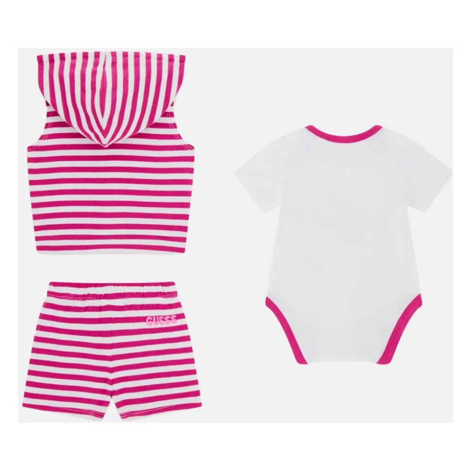 Vest, Bodysuit and Shorts Set