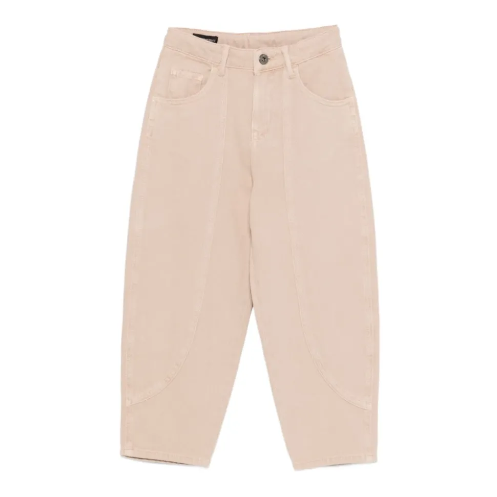 Vide Cropped Jeans med Vide Ben