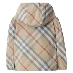 Vintage Check Barn Frakk Grå
