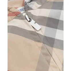 Vintage Check Barn Frakk Grå