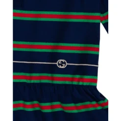 Web Stripe Bomullskjole
