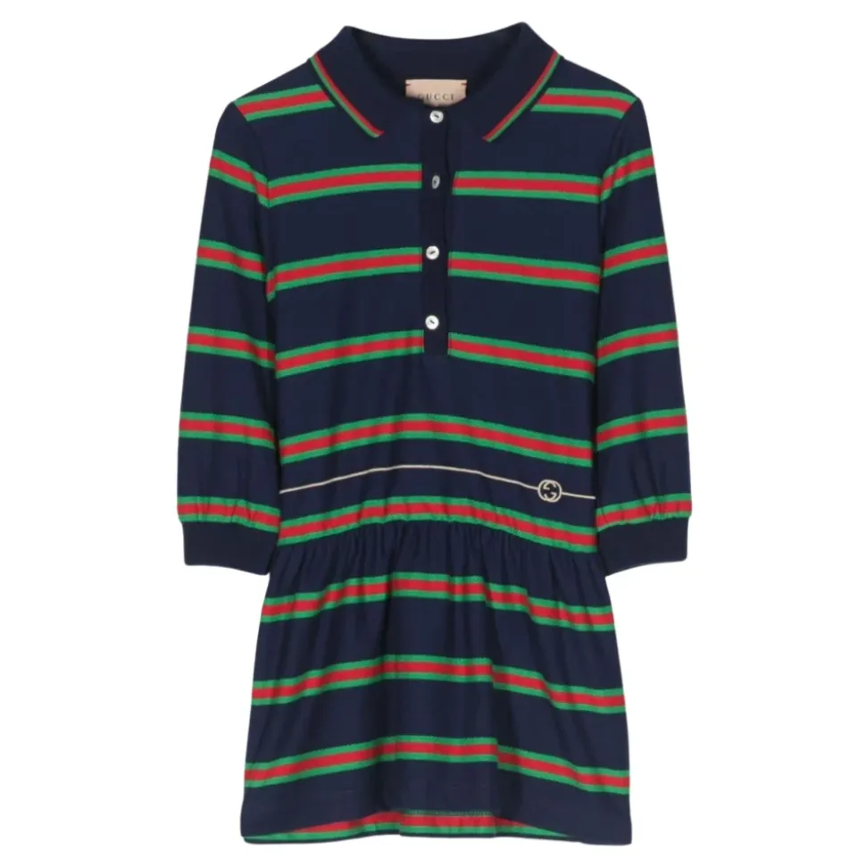 Web Stripe Bomullskjole