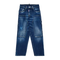 Wide-leg Cargo Jeans